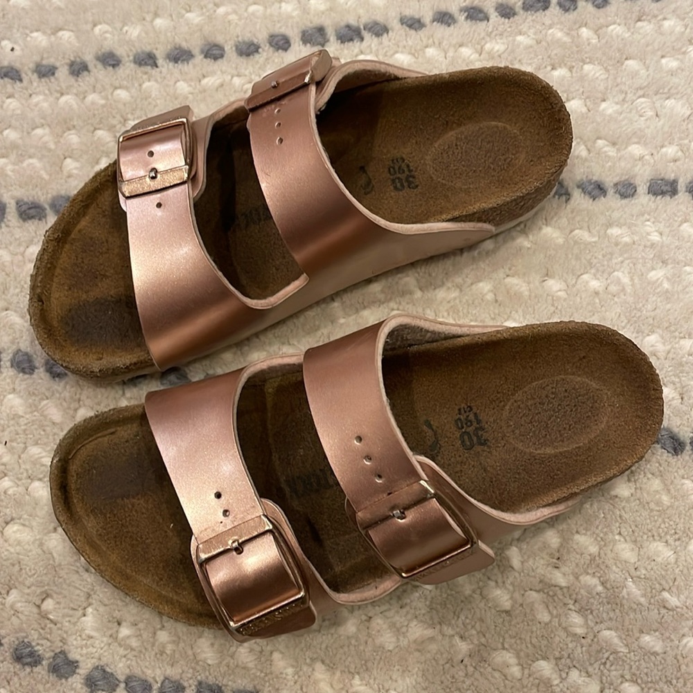 Birkenstock Arizona Birko-flor Metallic Copper, Size 30 (12)